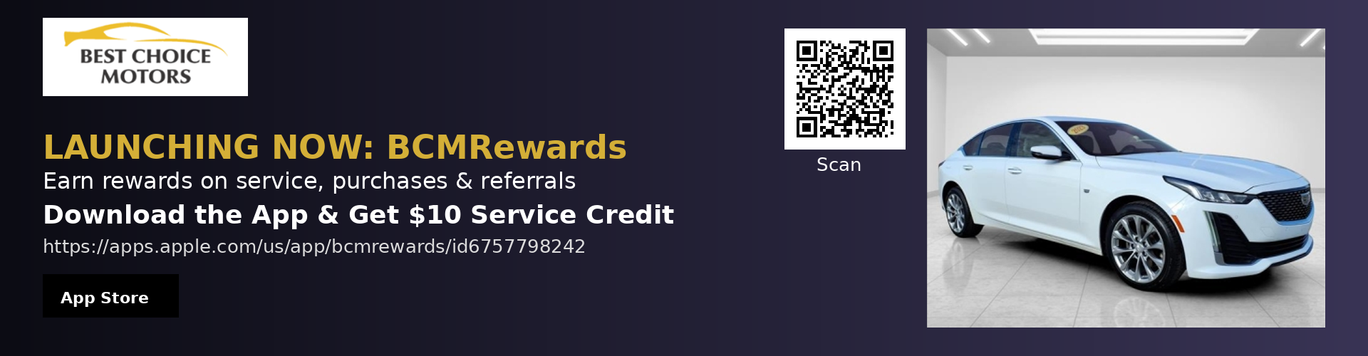 Best Choice Motors Rewards App now in Apple App Store